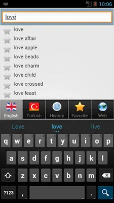 Turkish best dict android App screenshot 9