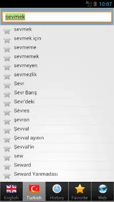 Turkish best dict android App screenshot 6